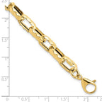 Leslie's 14K Polished Hollow Hammered Link Bracelet - Image 5