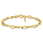 Leslie's 14K Polished Fancy Link Bracelet - Image 3