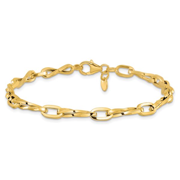 Leslie's 14K Polished Fancy Link Bracelet - Image 3