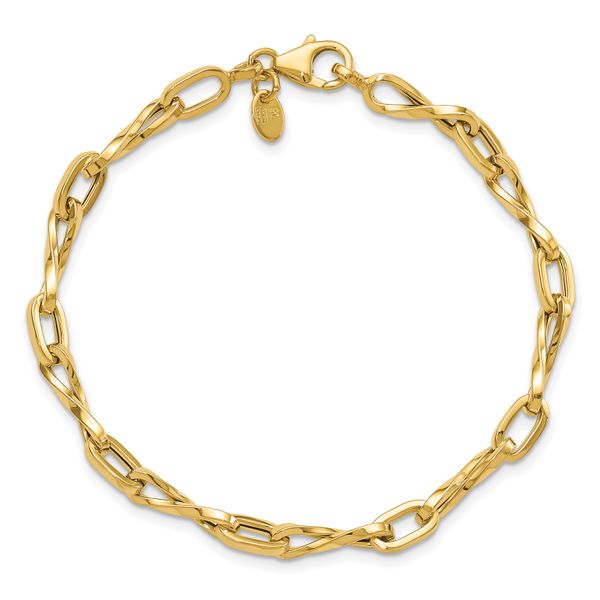 Leslie's 14K Polished Fancy Link Bracelet - Image 4
