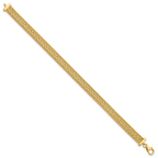 Leslie's 14K Polished and Textured Braided Bracelet - Image 2