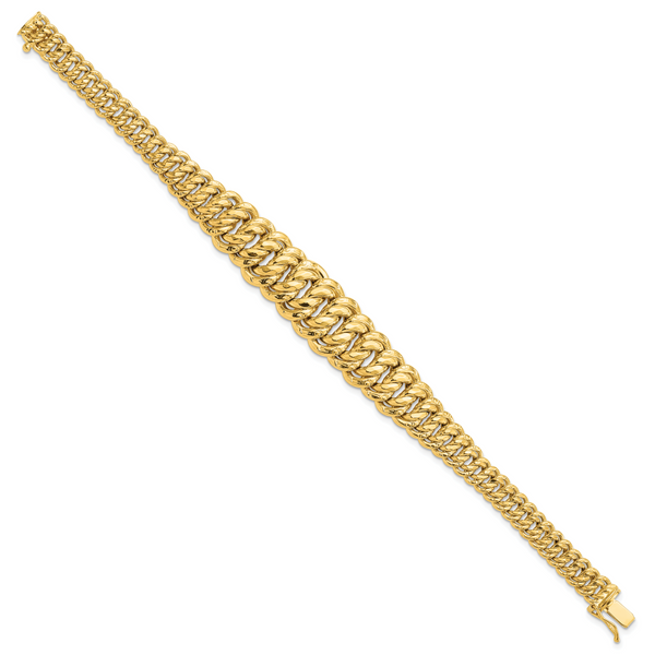 14K Polished Fancy Link Bracelet - Image 2