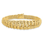 14K Polished Fancy Link Bracelet - Image 3