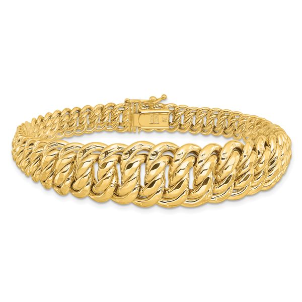 14K Polished Fancy Link Bracelet - Image 3