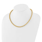 Leslie's 14K Diamond-cut Fancy Link Necklace - Image 2