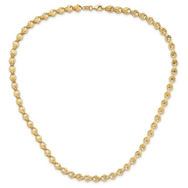 Leslie's 14K Diamond-cut Fancy Link Necklace - Image 3
