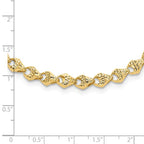 Leslie's 14K Diamond-cut Fancy Link Necklace - Image 4