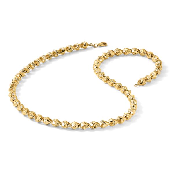 Leslie's 14K Diamond-cut Fancy Link Necklace - Image 5