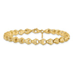 Leslie's 14K Diamond-cut Fancy Link Bracelet - Image 3