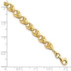 Leslie's 14K Diamond-cut Fancy Link Bracelet - Image 5