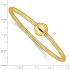 Leslie's 14K Polished with Bead Stretch Bracelet - Image 3