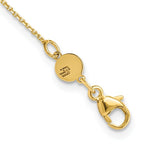 Leslie's 14K Polished Curved Bar with 2in. ext. Necklace - Image 3