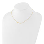 Leslie's 14K Polished Curved Bar with 2in. ext. Necklace - Image 4