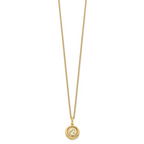 14K Polished Replica Roman Coin 18in Necklace - Image 2