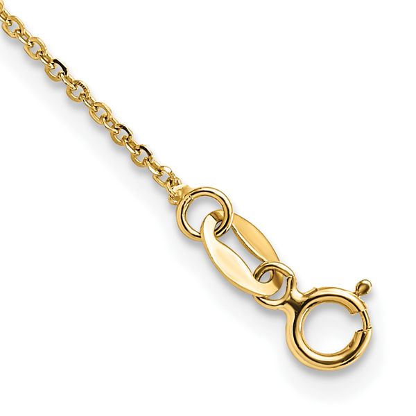 14K Polished Fancy Link 16.5in with 1in. Ext Necklace - Image 3