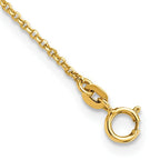 14K Polished and Filigree Circle Stations with 1in. ext. Necklace - Image 3
