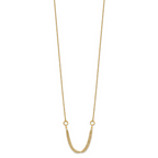 Leslie's 14K Diamond-cut Multi-strand Accent with 1in. ext. Necklace - Image 2