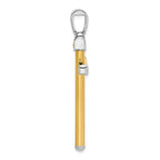 Leslie's 14K Two-tone Polished Cross Pendant - Image 2