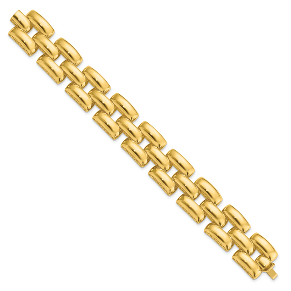 14K Polished Fancy Link Bracelet - Image 2