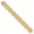 14K Polished Fancy Link Bracelet - Image 4