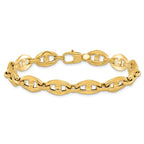 Leslie's 14K Polished Fancy Link Bracelet - Image 3