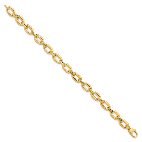14K Polished Fancy Link Bracelet - Image 2