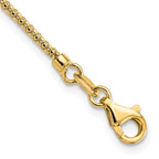 14K Polished and Textured Fancy Necklace - Image 3