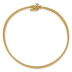 14K Polished Woven Bracelet - Image 3