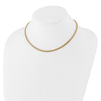 14K with Diamond-cut Accent and 2in. ext. Woven Necklace - Image 2