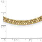 14K with Diamond-cut Accent and 2in. ext. Woven Necklace - Image 4