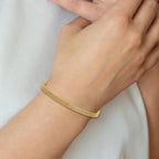 14K with Diamond-cut Accent and 1in. ext. Woven Bracelet - Image 5