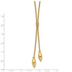 14K Polished with 2in. ext. Drop Necklace - Image 5