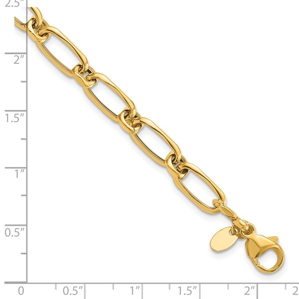 Leslie's 14K Polished Fancy Link Bracelet - Image 5