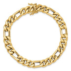 Leslie's 14K Polished Figaro Link Men's Bracelet - Image 4