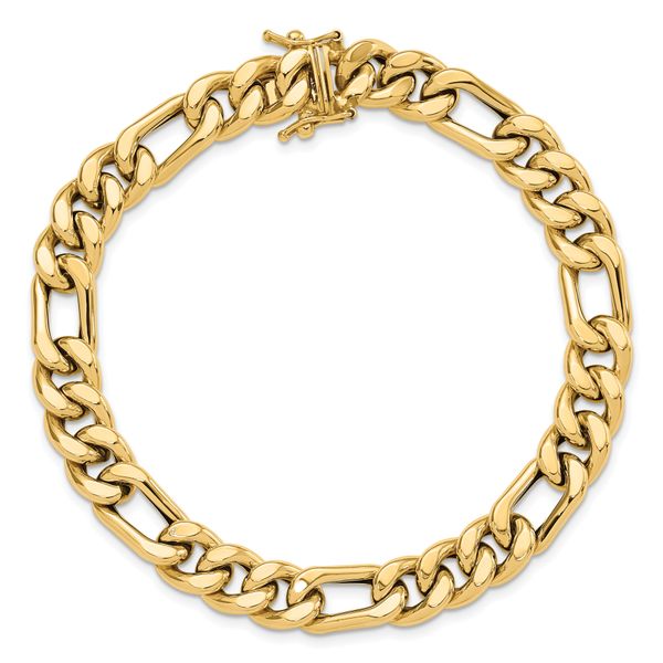 Leslie's 14K Polished Figaro Link Men's Bracelet - Image 4