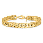 14K Polished Fancy Curb Bracelet - Image 3
