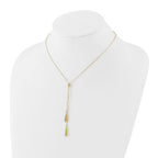 14K Polished Adjustable Y Drop Necklace - Image 3