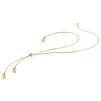 14K Polished Adjustable Y Drop Necklace - Image 5