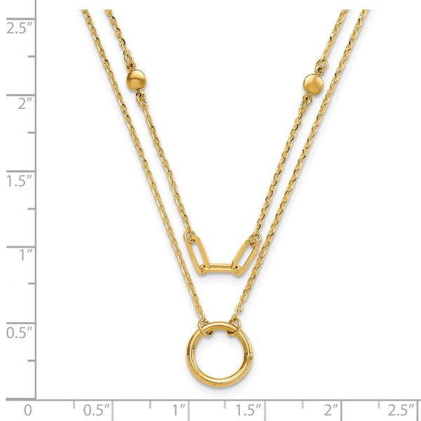 Leslie's 14k Polished Double Layer Necklace - Image 5