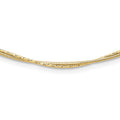 Leslie's 14K Polished and Diamond-Cut Twisted 2-Strand Neckwire Necklace