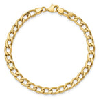 Leslie's 14K Polished and Textured Link Bracelet - Image 4