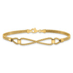 Leslie's 14K Polished 2 Strand Fancy Bracelet - Image 3