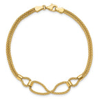 Leslie's 14K Polished 2 Strand Fancy Bracelet - Image 4