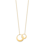 Leslie's 14K Polished Interlocked Circles Fancy with 1in ext. Necklace - Image 2