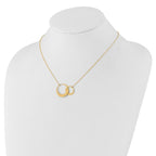 Leslie's 14K Polished Interlocked Circles Fancy with 1in ext. Necklace - Image 3