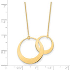 Leslie's 14K Polished Interlocked Circles Fancy with 1in ext. Necklace - Image 4