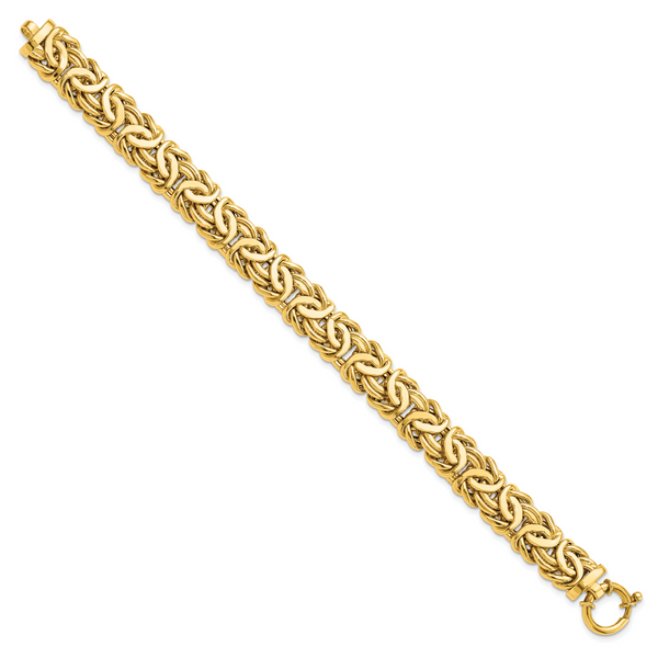 14K Polished Fancy Link Bracelet - Image 2
