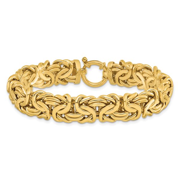 14K Polished Fancy Link Bracelet - Image 3