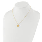 14K Polished Heart Pendant with 1in ext. Necklace - Image 3