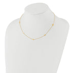 Leslie's 14K Polished Oval Discs Station with 1in ext. Necklace - Image 3